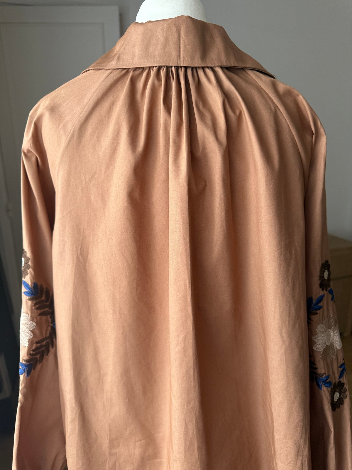 Chemise Manches Longues Brodée Camel LOUNAE