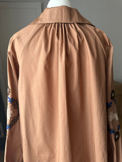 Chemise Manches Longues Brodée Camel LOUNAE