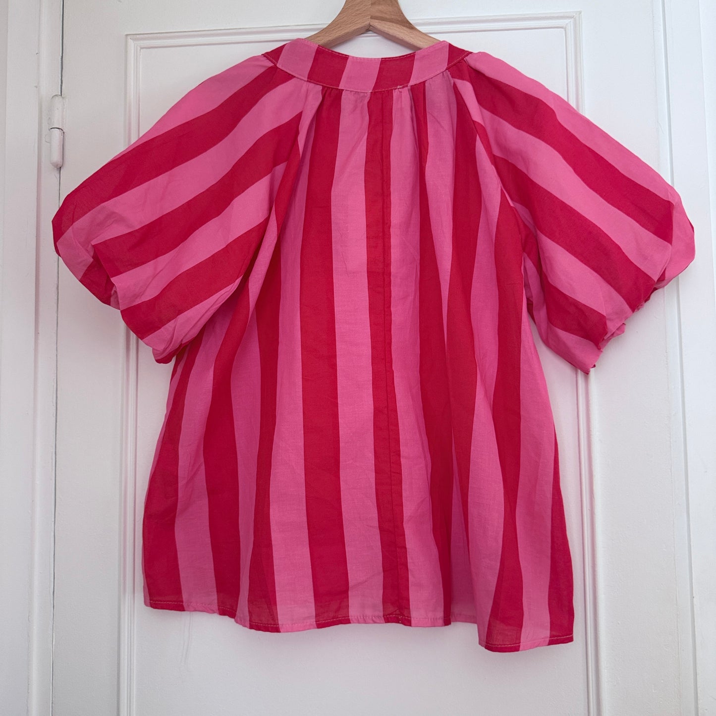 Blouse rose et fuschia en coton LOUNAE
