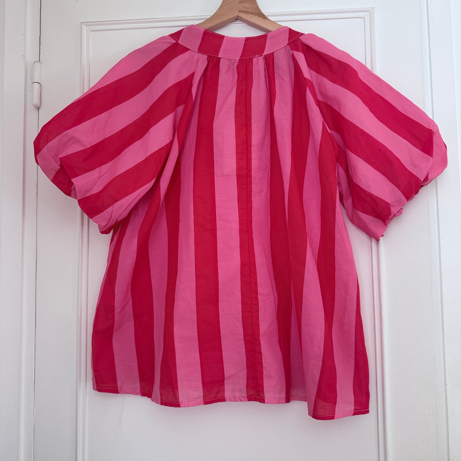 Blouse rose et fuschia en coton LOUNAE