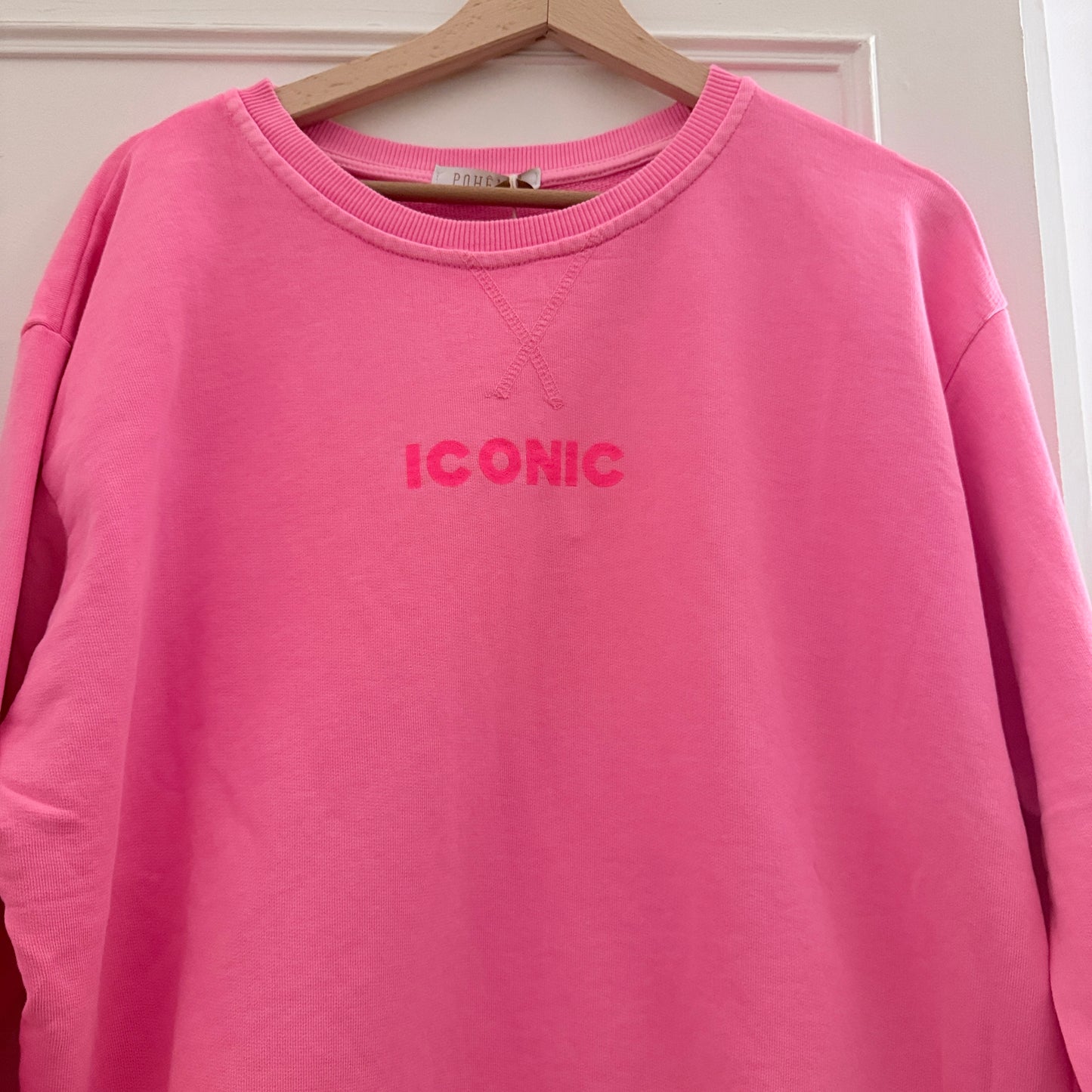 Sweat rose manches longues ICONIC