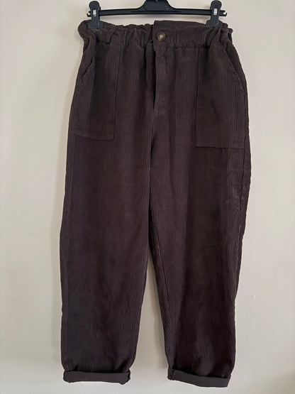 Pantalon Marron Velours Côtelé LOUNAE