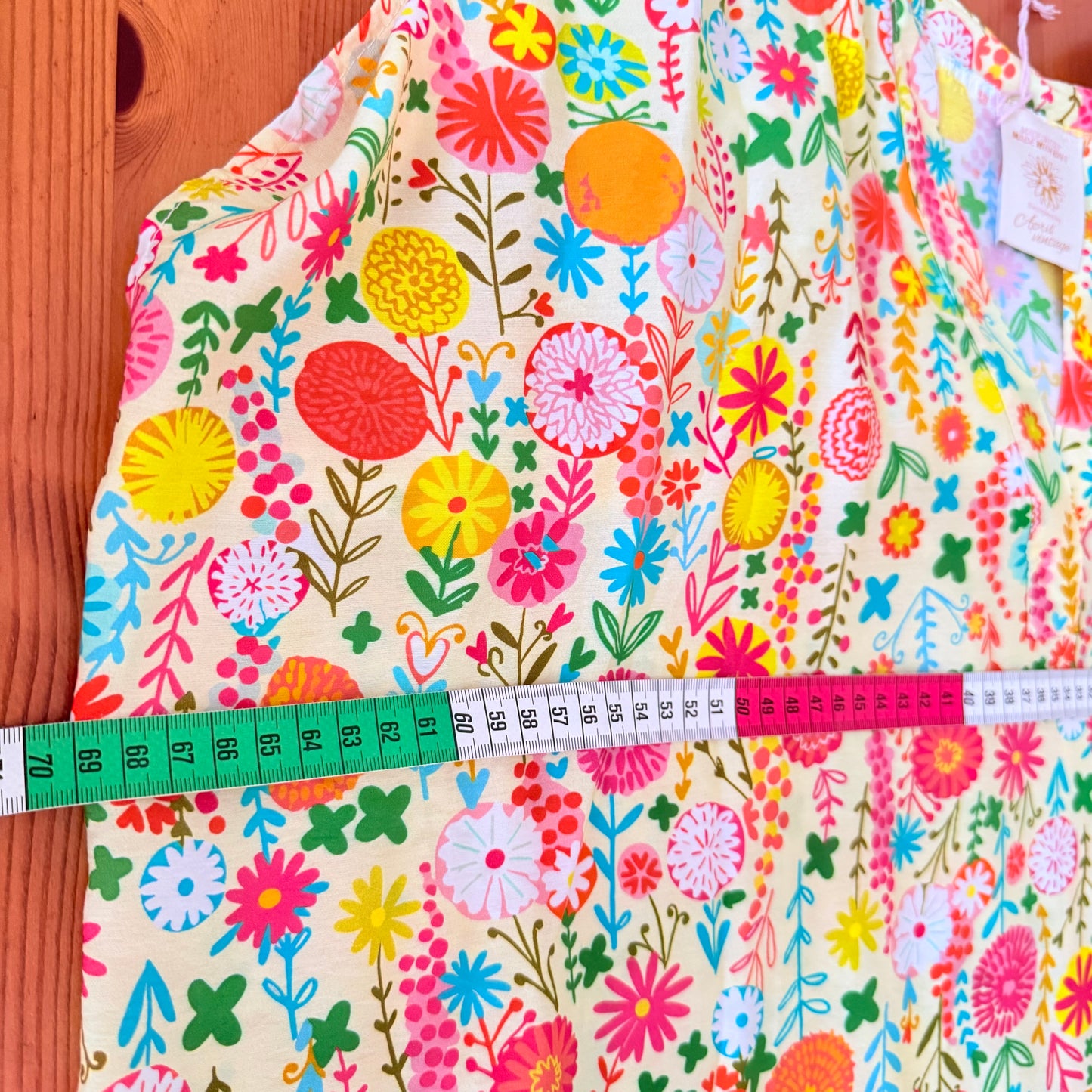 Halblanges Blumenkleid - April vintage