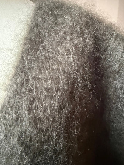 Pull Manches Courtes Kaki Foncé 80% mohair LOUNAE