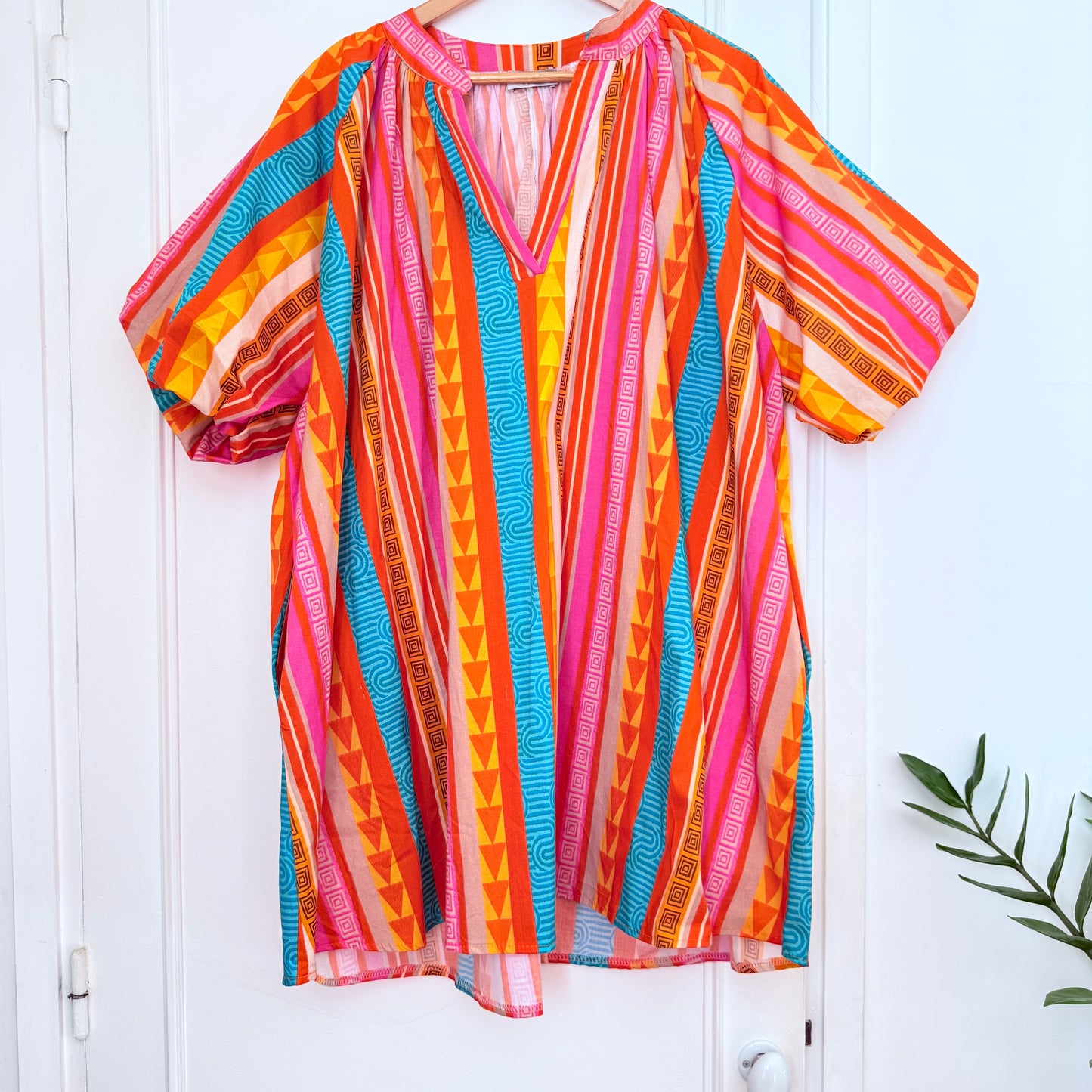 Robe colorée manches ballon
