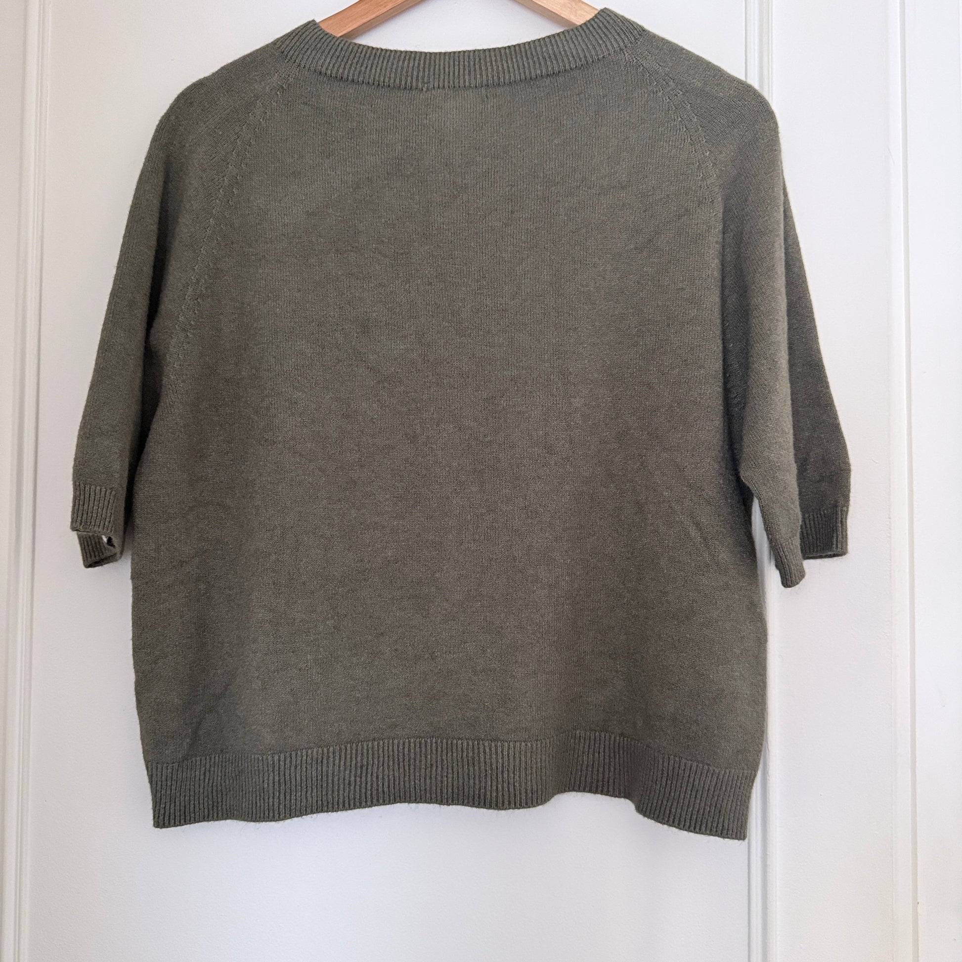 Pull col rond rose manches courtes - Taille unique LOUNAE