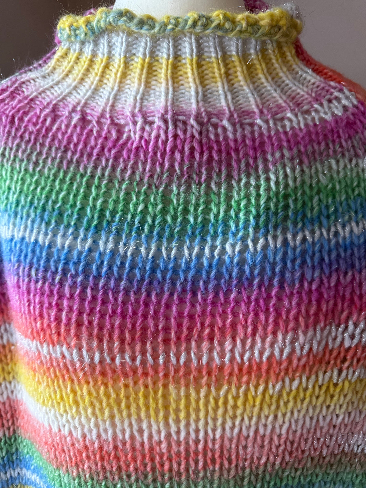 Pull Arc-en-ciel en laine – Fabriqué en Italie LOUNAE