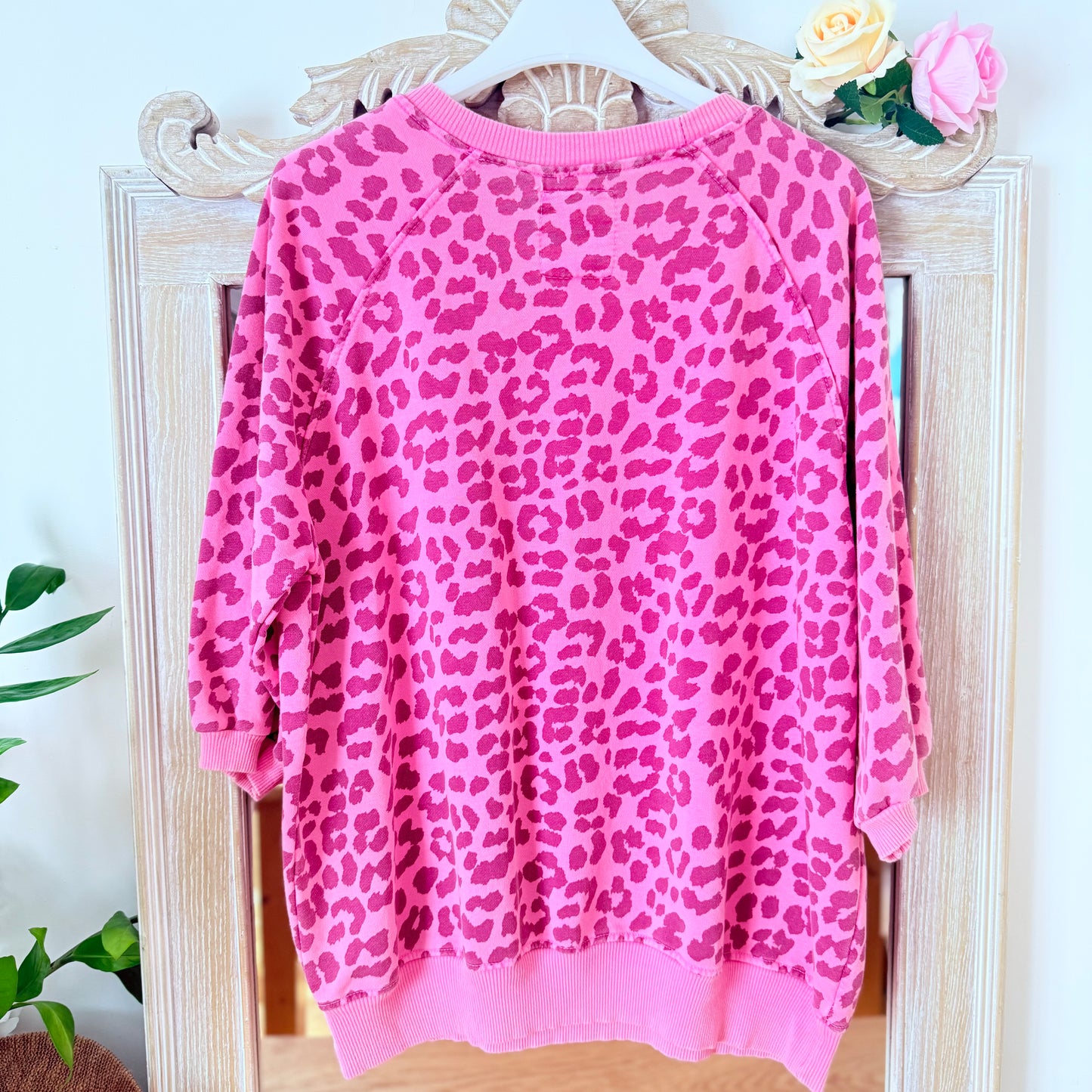 Rosa Leopard-Sweatshirt ICONIC - April Vintage