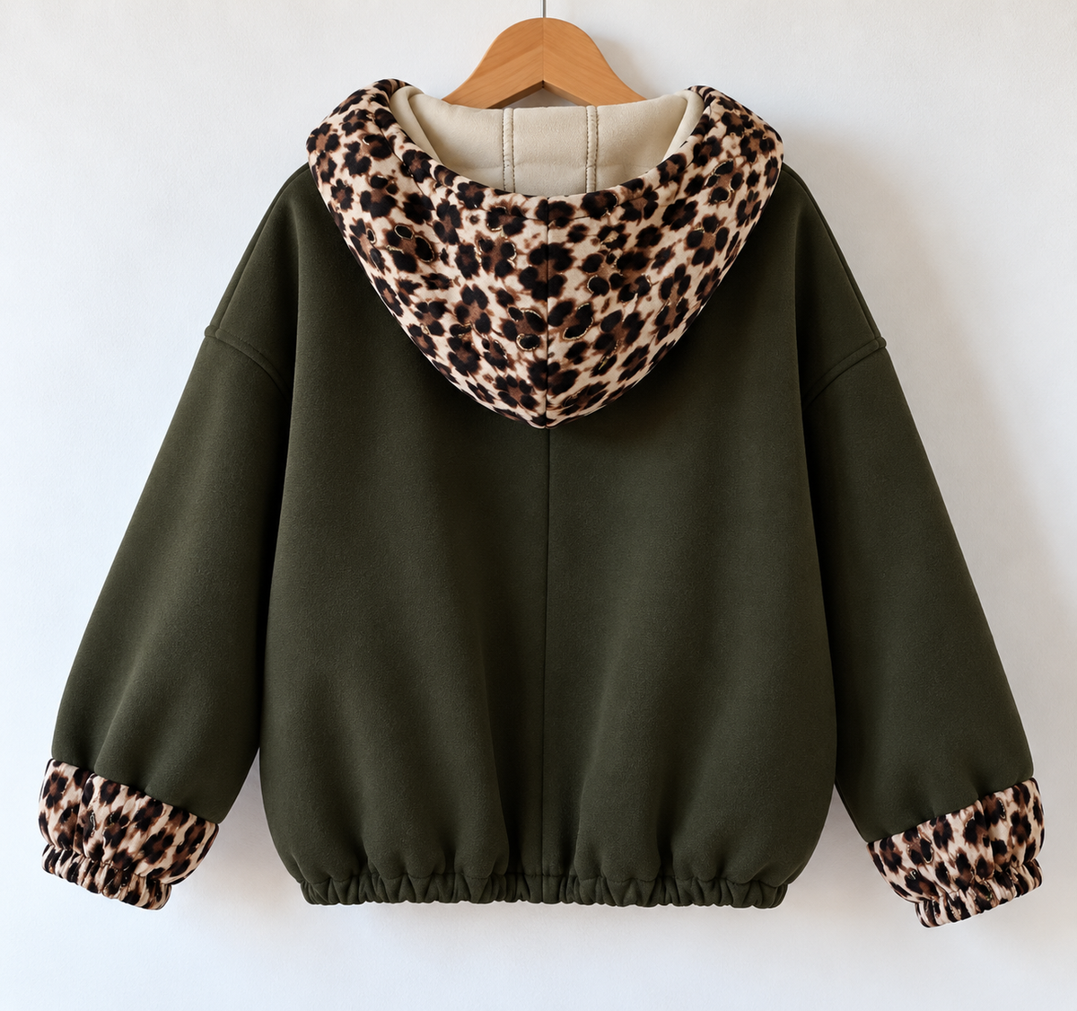 Blouson Johanna Kaki Léopard LOUNAE