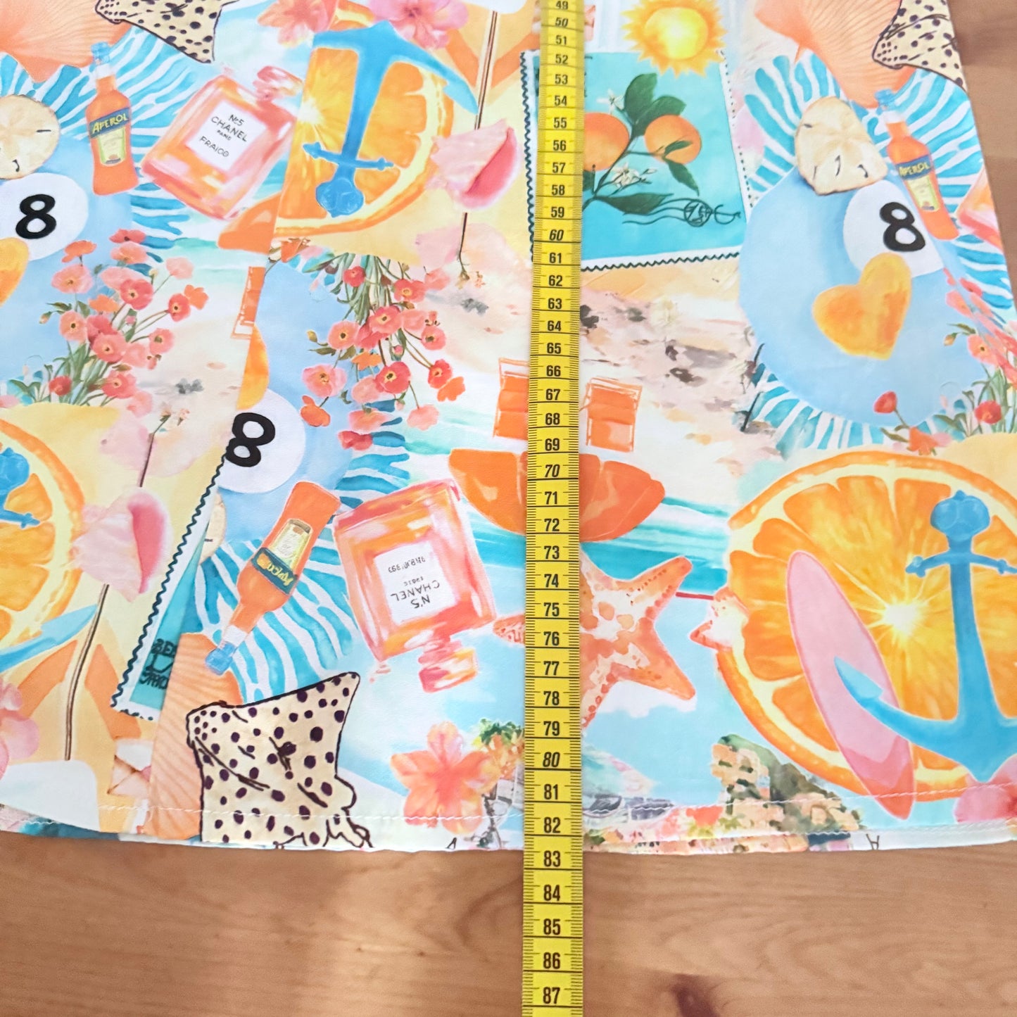 Robe courte imprimée colorée à manches bouffantes - Pohême