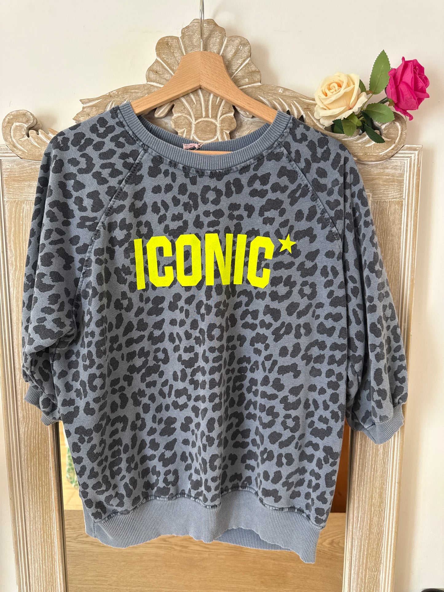 Sweat léopard gris ICONIC - April vintage