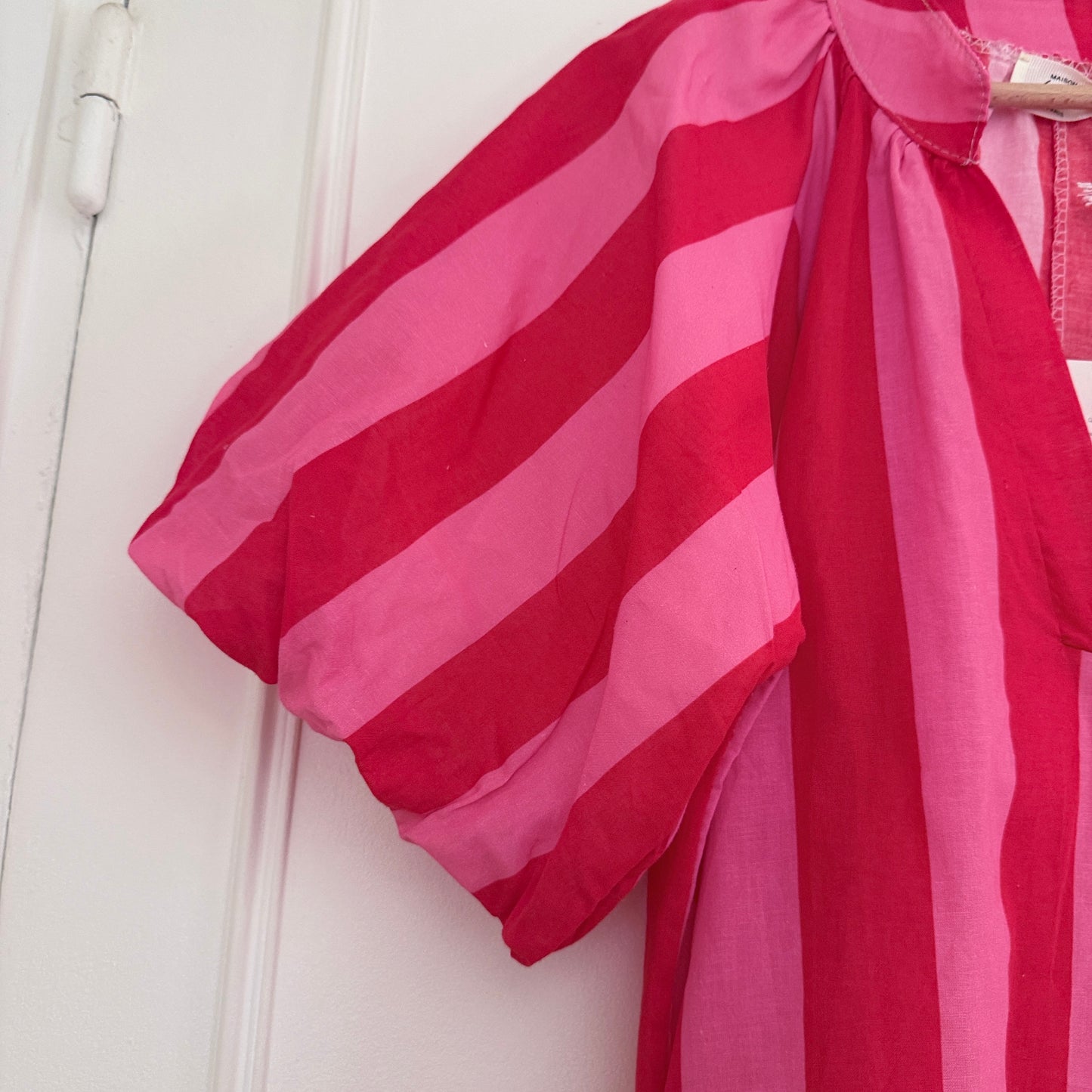 Blouse rose et fuschia en coton LOUNAE