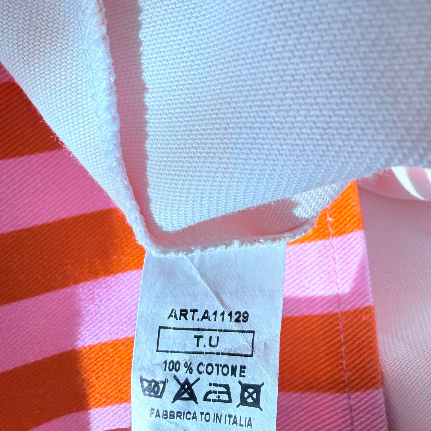 Robe bohème rayée orange rose - Pohême