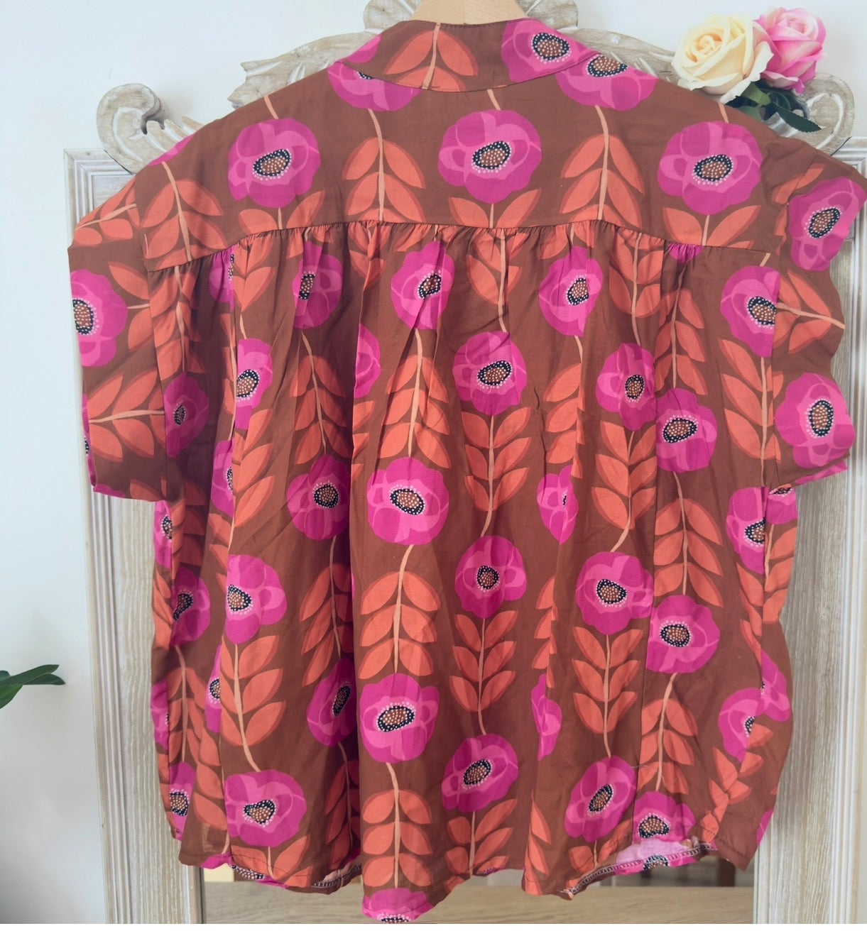 Blouse marron rose - Luizacco