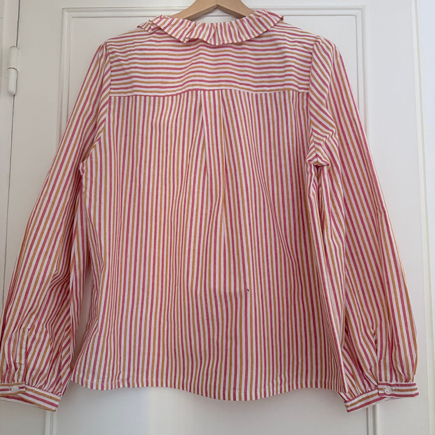 Chemise Camel rose blanche coton