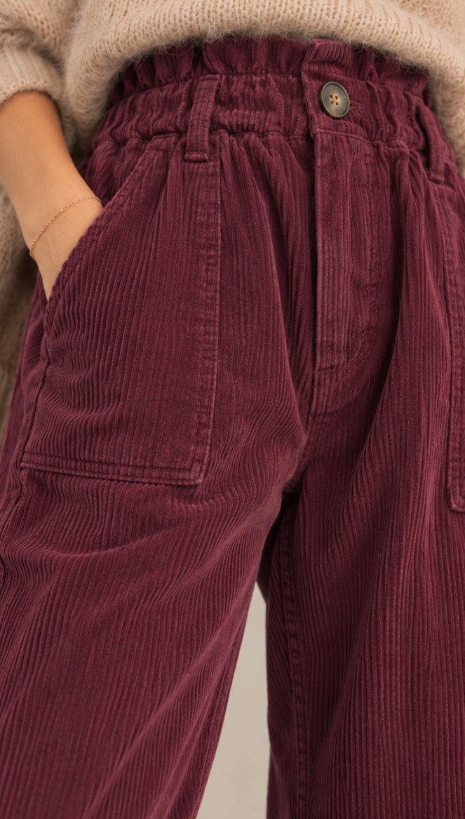 Pantalon Ample Bordeaux Velours Côtelé (Copie) LOUNAE