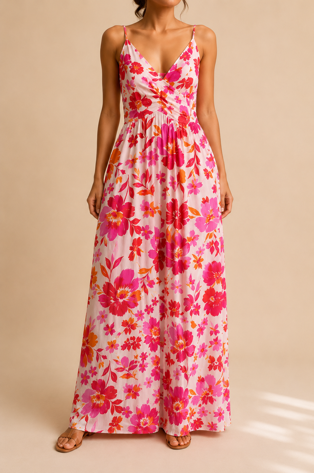 Robe longue fleurie -  April vintage