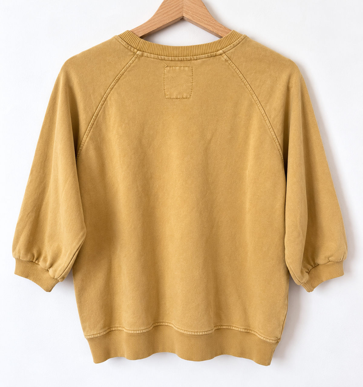 Sweat Femme Oversize Moutarde Iconic Marron – 100 % Coton LOUNAE
