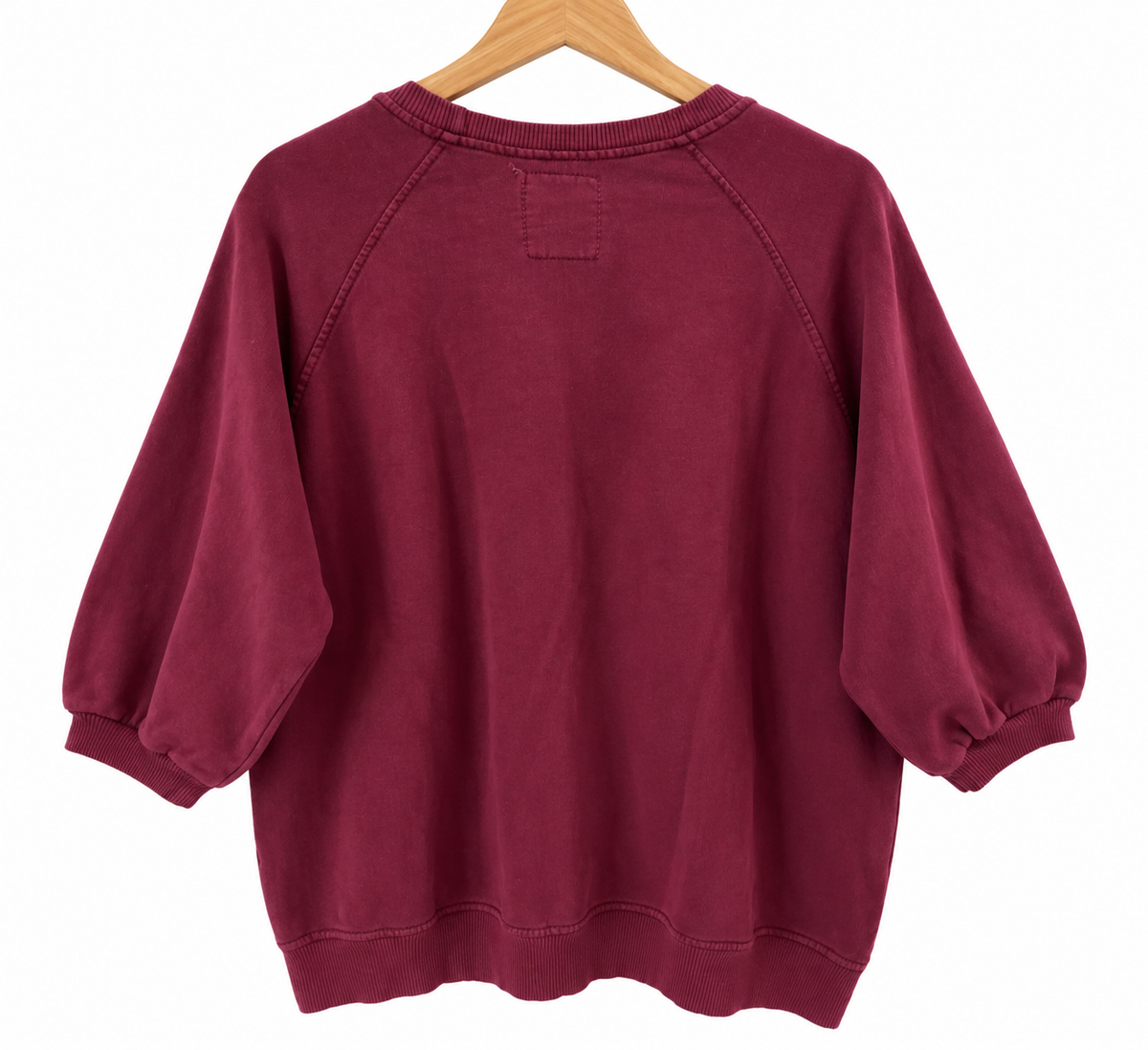 Sweat Femme Oversize Bordeaux Iconic Blanc – 100 % Coton LOUNAE
