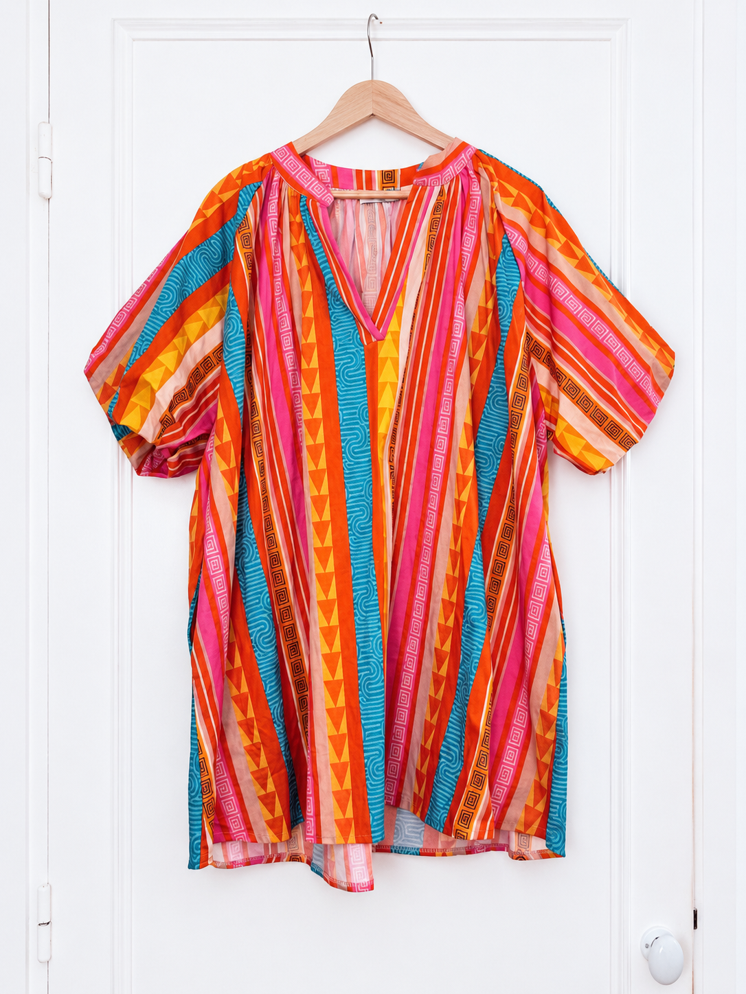 Robe rayée manches amples LOUNAE