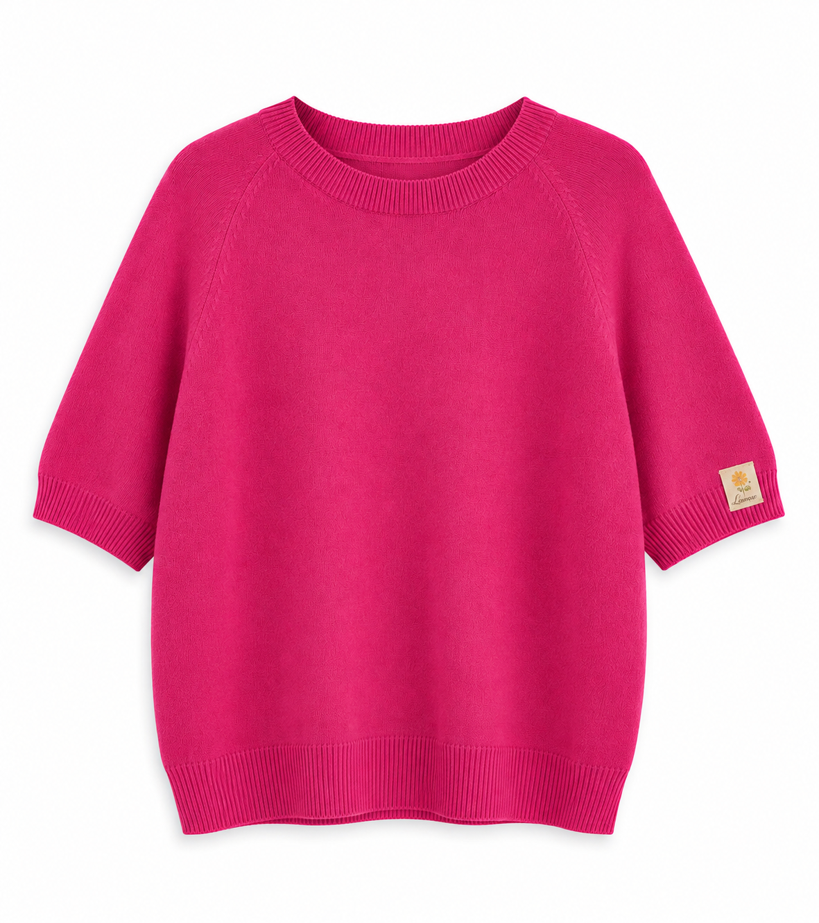 Pull rose LOUNAE, coupe fluide et manches raglan