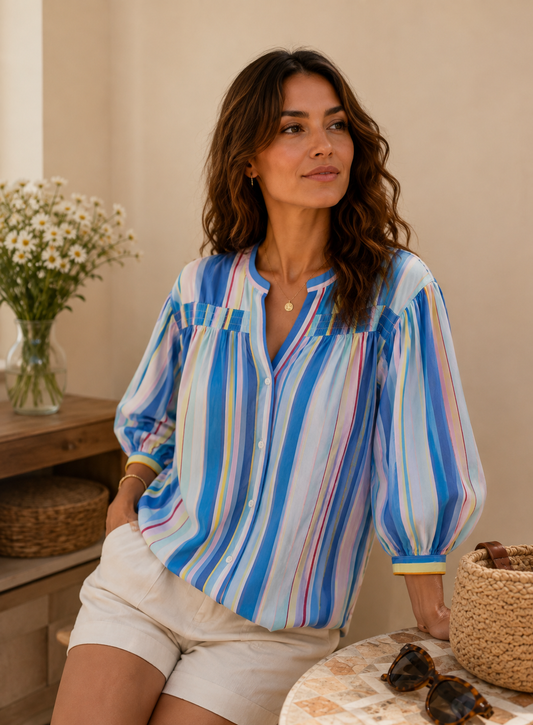 Blouse rayée multicolore LOUNAE