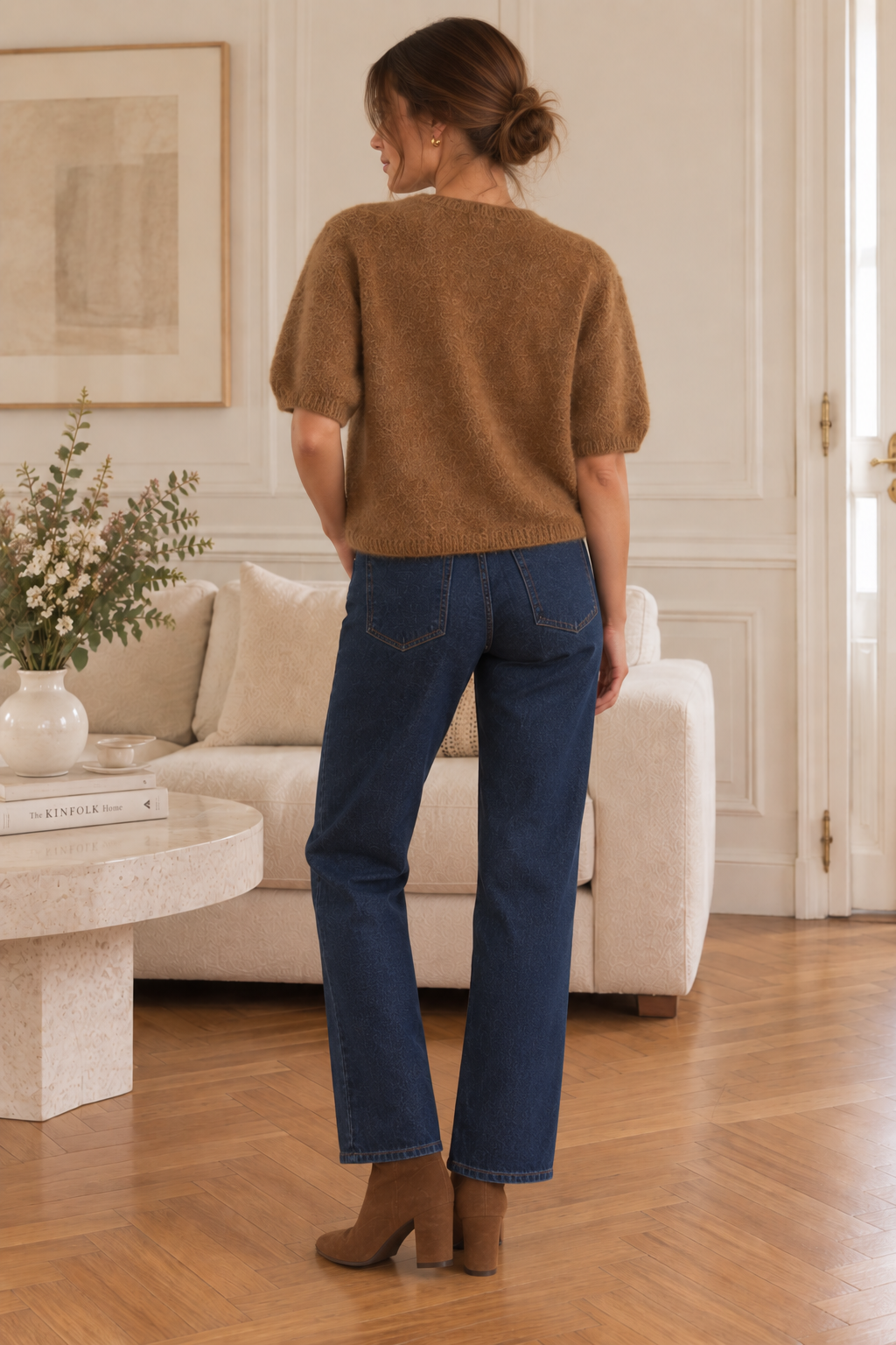 Cardigan manches courtes Camel LOUNAE